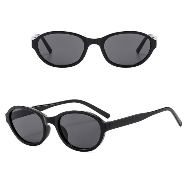 YJ026 Sunglasses Fashionable Small Oval-shaped Frame - Image 2