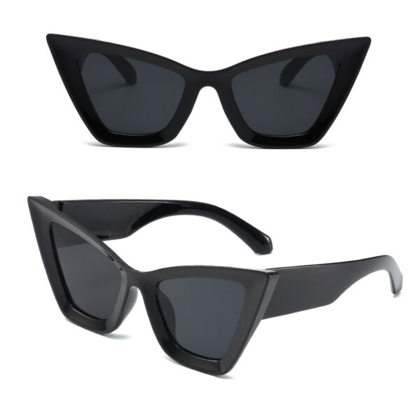 YJ035 Sunglasses Exaggerated Cat Eyes Large Frame - 图片 4