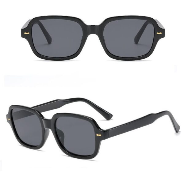 YJ054 Sunglasses Fashionable Trendy Retro Square Frame - 图片 4
