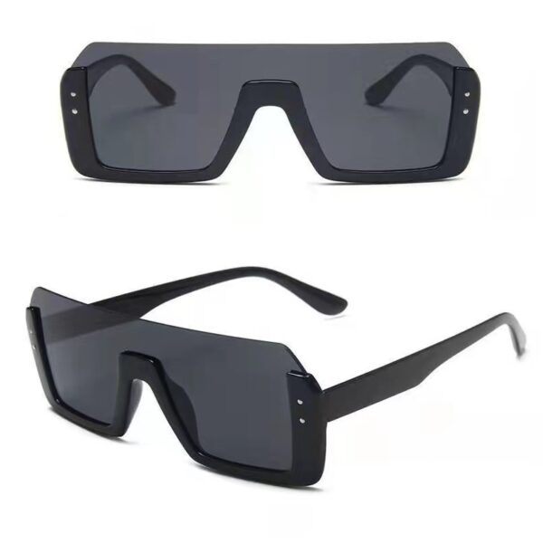YJ072 Sunglasses Integrated Lens Large Half Frame Unisex - 图片 4
