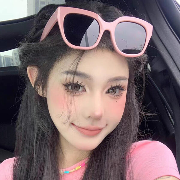 YJ057 Sunglasses Fashionable Concise Style Large Frame