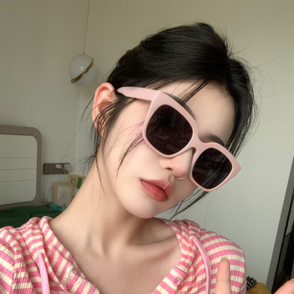 YJ057 Sunglasses Fashionable Concise Style Large Frame - 图片 2
