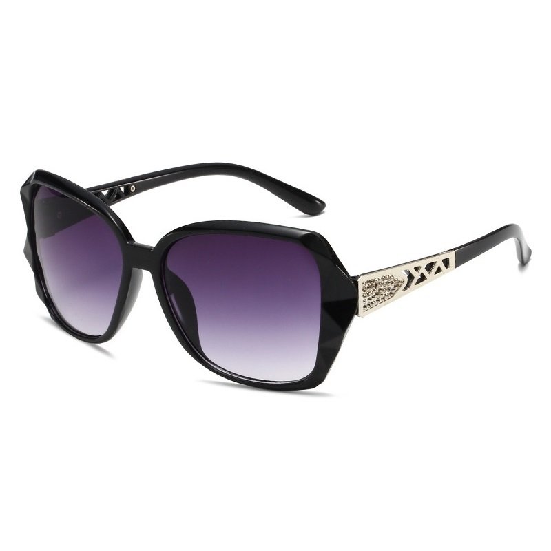 YJ089 Sunglasses Popular Vintage Large Frame for Ladies - 图片 3