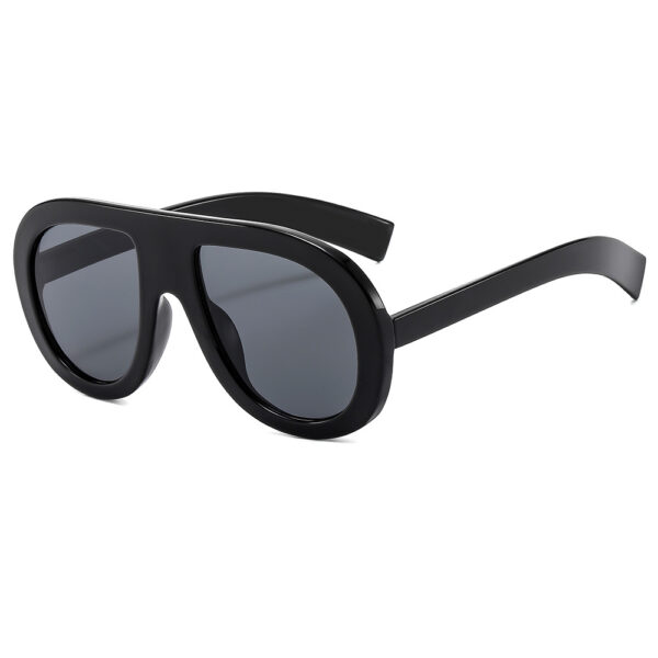 YJ077 Sunglasses Large Thick Frame Goggles for Women - 图片 3