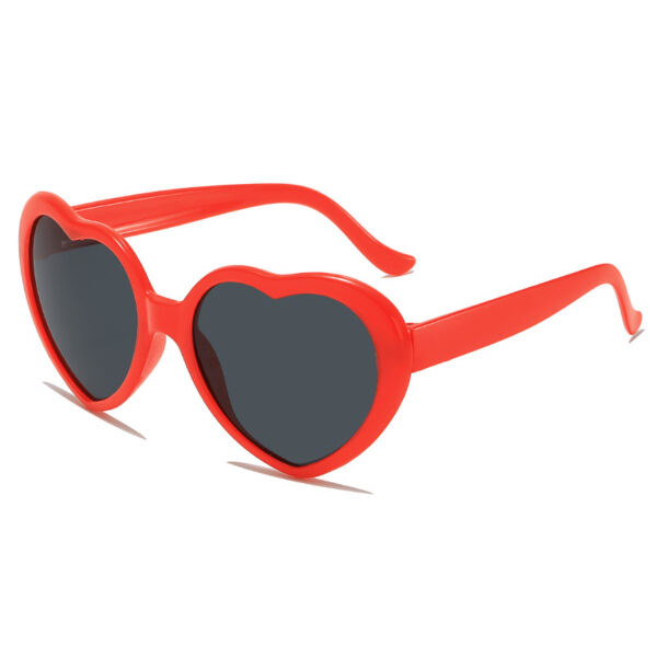 YJ079 Sunglasses Heart Shaped Frame Party Leisure Style - 图片 3