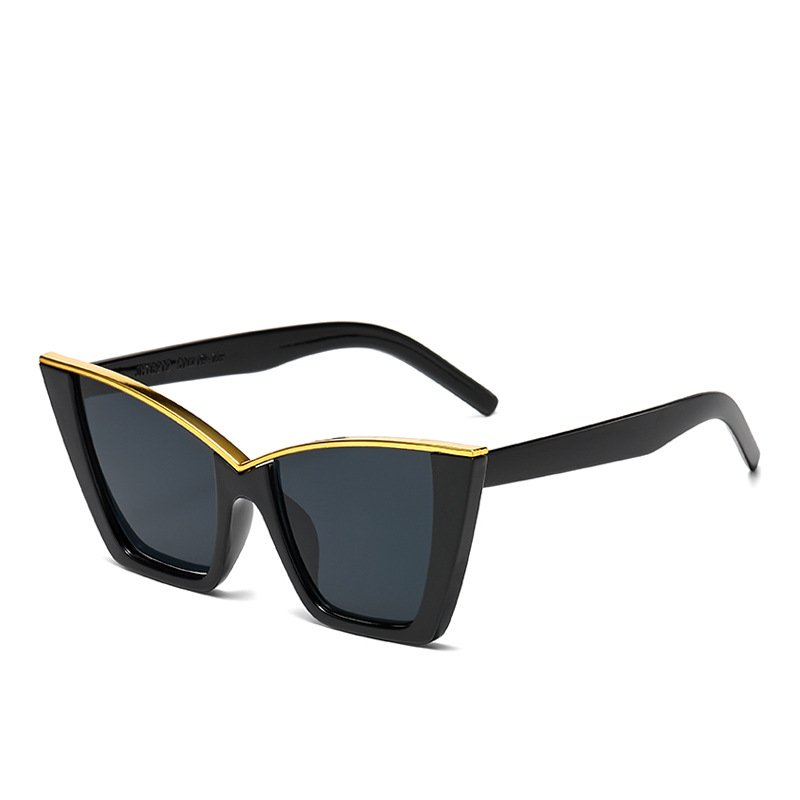 YJ121 Sunglasses V-shaped Fashionable Cat-eye Large Frame