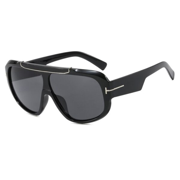 YJ084 Sunglasses T-shaped Decorative Integrated Lens Pilot - 图片 3