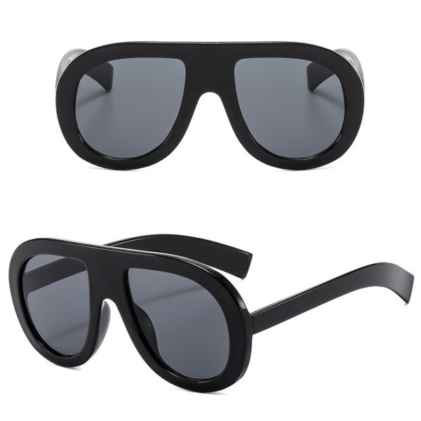 YJ077 Sunglasses Large Thick Frame Goggles for Women - 图片 4