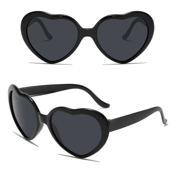 YJ079 Sunglasses Heart Shaped Frame Party Leisure Style - 图片 4