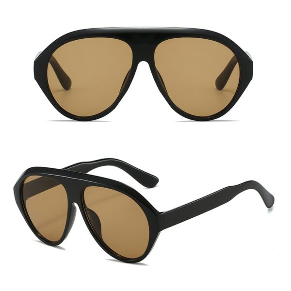 YJ082 Sunglasses Fashionable Retro Large Frame Goggle - 图片 4