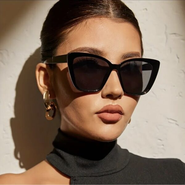 YJ086 Sunglasses Fashionable Cat Eye Minimalist Style for Women - 图片 2