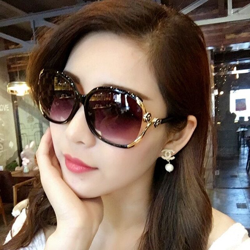 YJ102 Sunglasses Camellia Decorative Fashion Frame