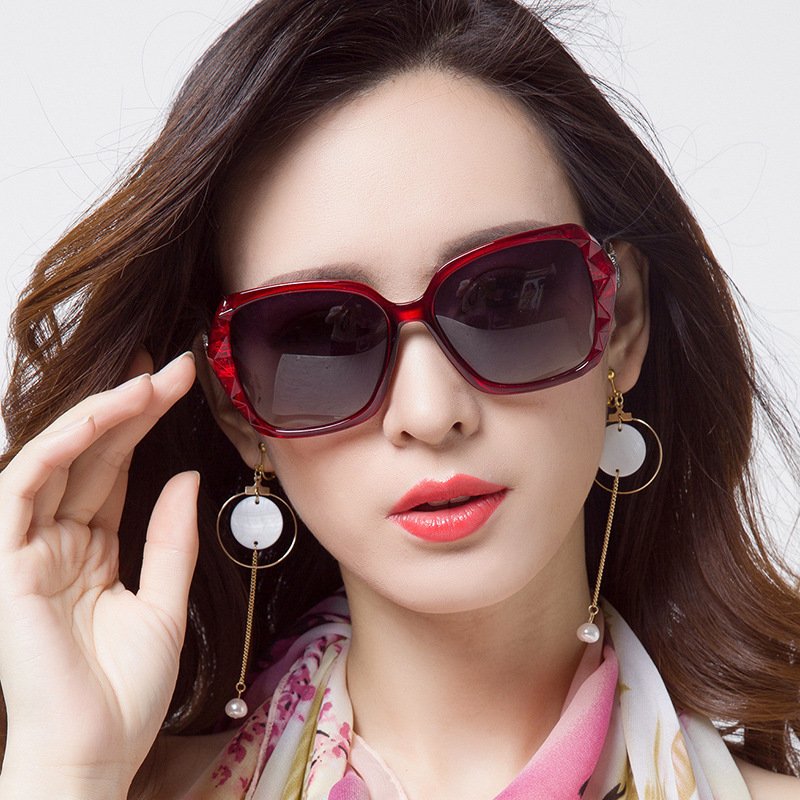 YJ089 Sunglasses Popular Vintage Large Frame for Ladies